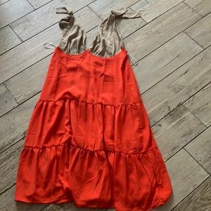 SHEIN tan and orange dress